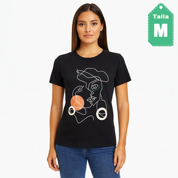 Blusa Over Apparel Negro- M