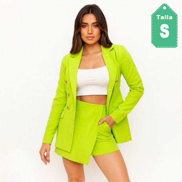 Conjunto Patystell Verde Manzana- S
