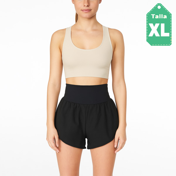 Falda Short Pawer Negro- XL
