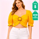 Crop Top Studio F Mostaza- S