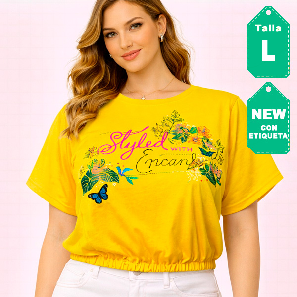 Blusa Encanto Studio F Amarillo- L