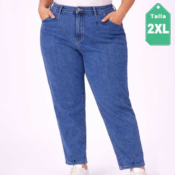 Mom Jeans Prelavado Claro- 2XL
