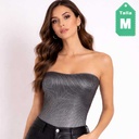 Straples Black Plateado- M