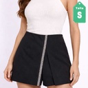 Falda Short Zara Negro- S