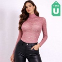 Body Encaje Palo Rosa- Unica