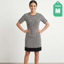 Vestido Love Ady Negro y Blanco-  M