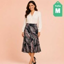 Falda Manzana Estampado - M