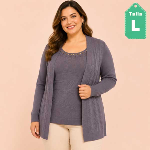 Blusa Distry Moda Gris- L