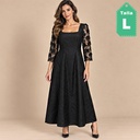 Vestido Negro de Encaje- L