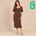 Vestido Café- L