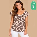 Blusa Wassiao Animal Print- S