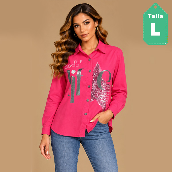 Camisa Made in Italy Rosado- L 