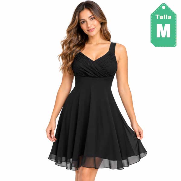 Vestido Evan Picone Negro- M
