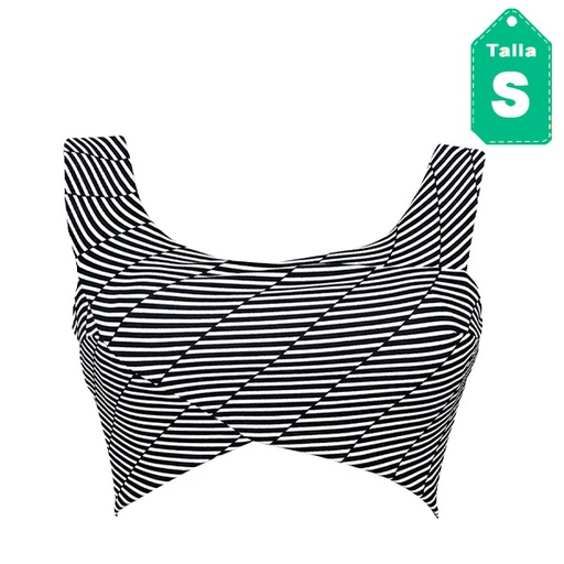 [1054] Crop Top Bershka Rayas- S
