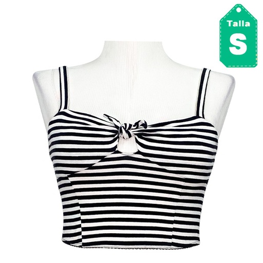 [1047] Crop top Kimchi Blue Lineas- S