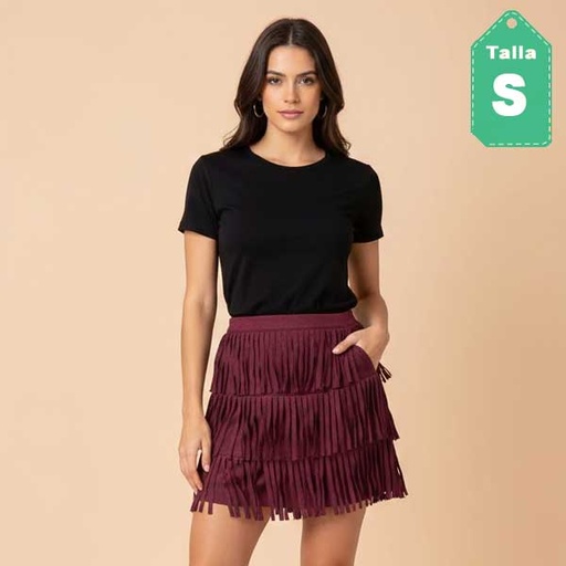 [1038] Short Miss Guided Vinotinto- S