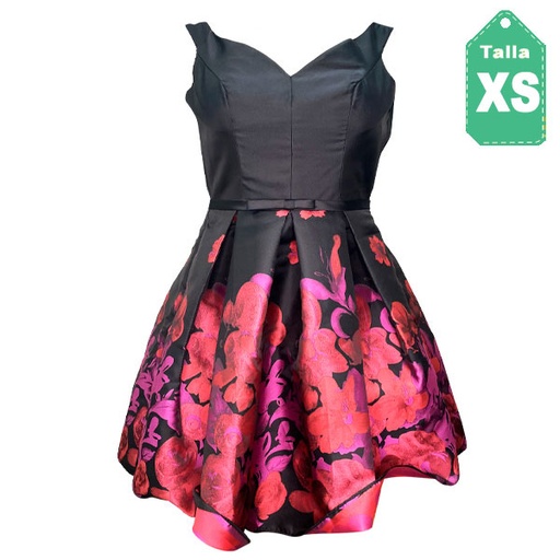 [1129] Vestido Alyce Paris Negro- XS