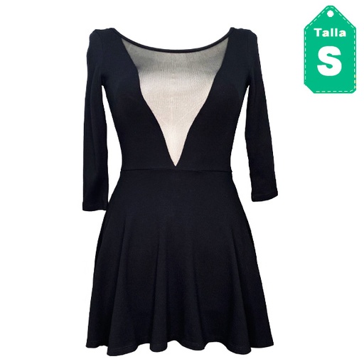 [1068] Vestido American Apparel Negro- S