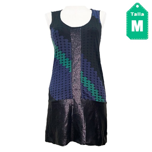[1021] Vestido Custo Barcelona Estampado- M