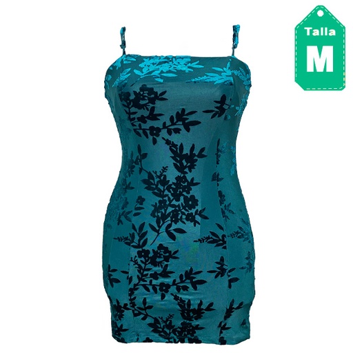 [1074] Vestido Forever21 Verde Esmeralda- M