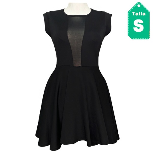 [1071] Vestido Jane Negro- S