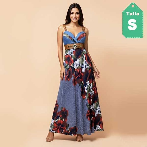 [1007] Vestido Kessley Floral- S