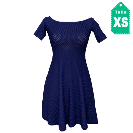 [1072] Vestido Michael Kors Azul- XS