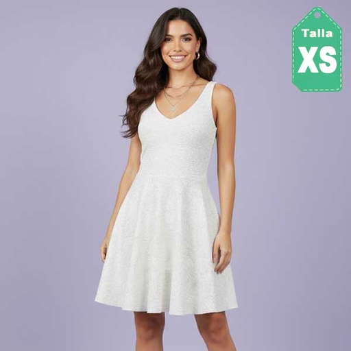 [1070] Vestido Silence Noise Blanco- XS