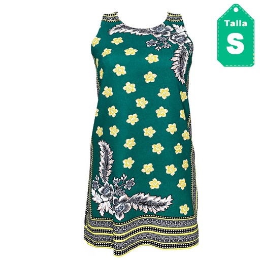 [1066] Vestido Zara Estampado- S