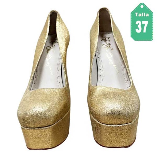 [1203] Tacones Stacey Bendet Dorado- 37