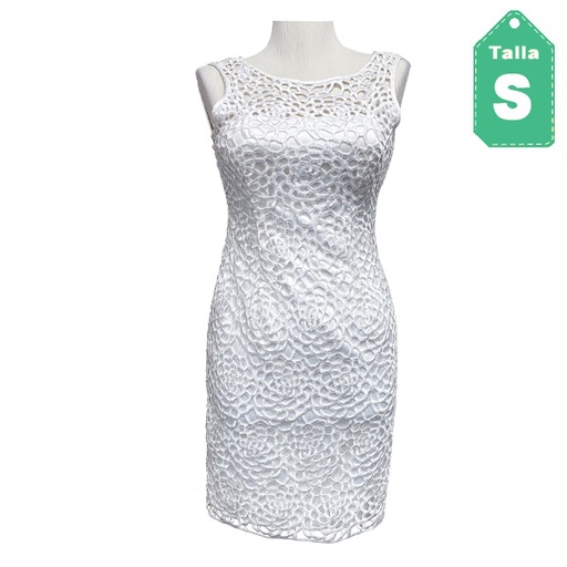 [1192] Vestido Cache Blanco-S