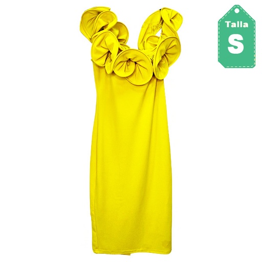 [1207] Vestido Xtaren Amarillo- S