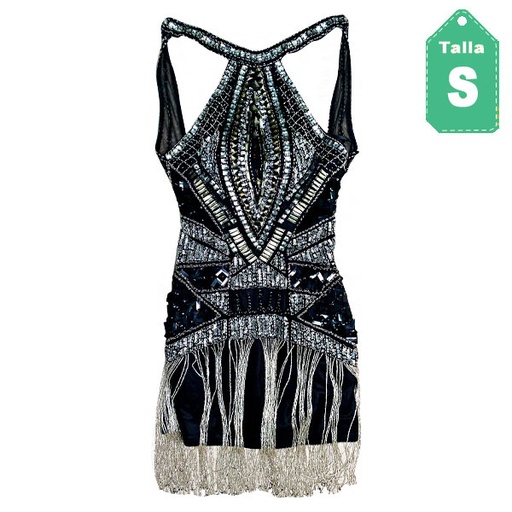 [1213] Vestido Alyce Paris Bordado- S