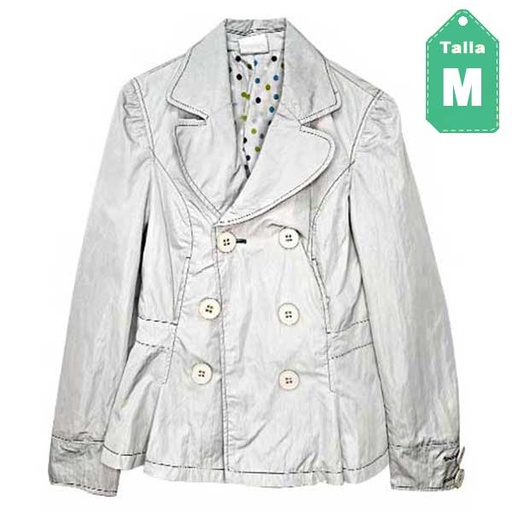 [1251] Abrigo Zara Gris- M