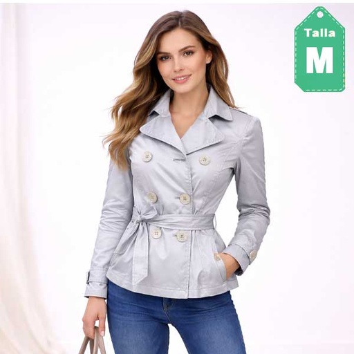 [1251] Chaqueta Zara Gris- M