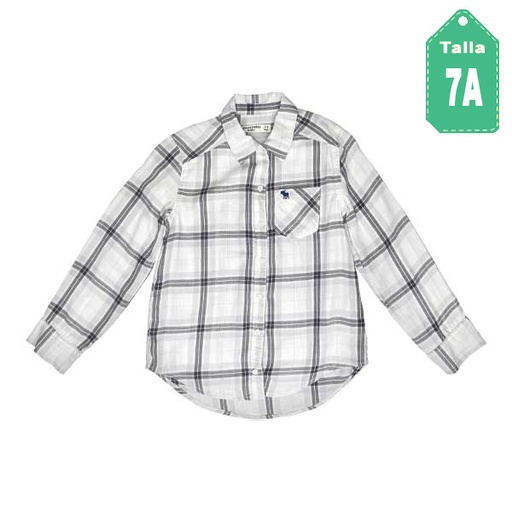 [1223] Camisa Abercrombie Cuadros- 7/8