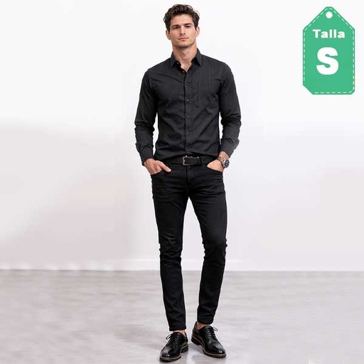 [1248] Camisa Kenneth Cole Negro- S