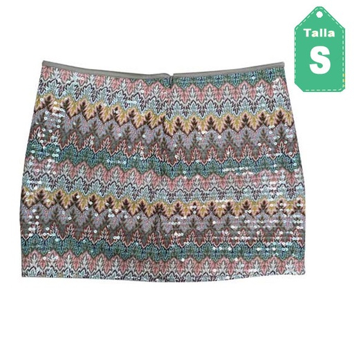 [1260] Falda Express Lentejuelas- S