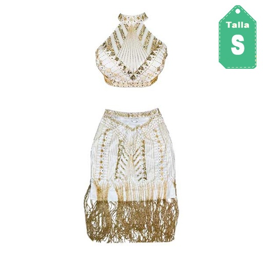 [1296] Conjunto Alyce Paris Pedreria- S