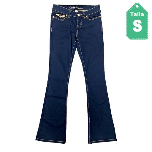 [1297] Jeans Cache Azul Oscuro- S