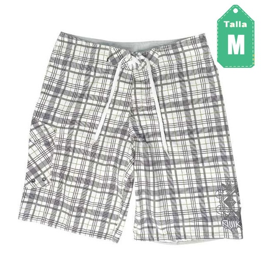 [1349] Short Quiksilver Blanco- M