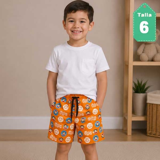 [1380] Short Paul Frank Naranja- 6