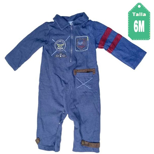 [1396] Mameluco Firts Impressions Azul- 6M