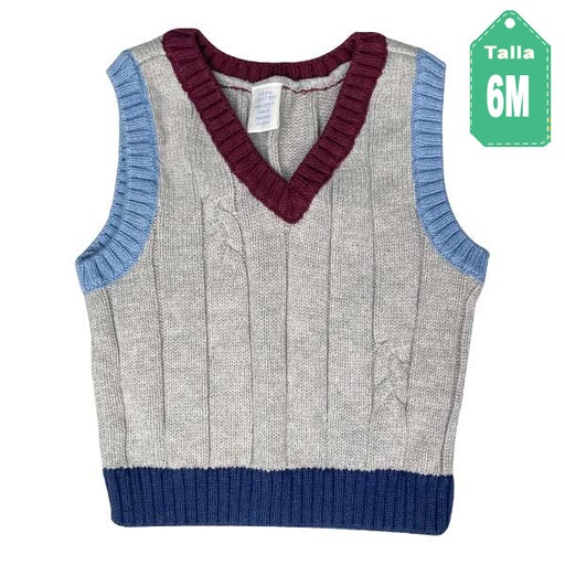 [1391] Pullover First Impressions Gris - 6M