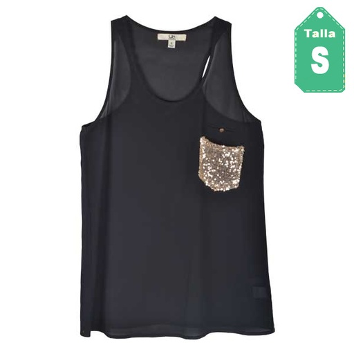 [1457] Blusa Los Angeles Negro- S