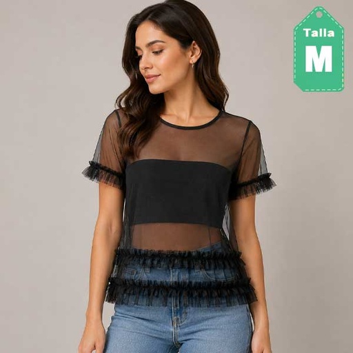 [1503] Blusa Atmosphere Negro- M
