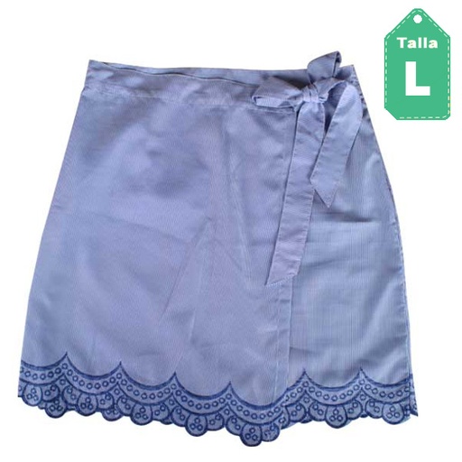 [1498] Falda Rebellion Azul- L