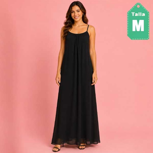 [1511] Vestido Mariella Agriesti Negro- M