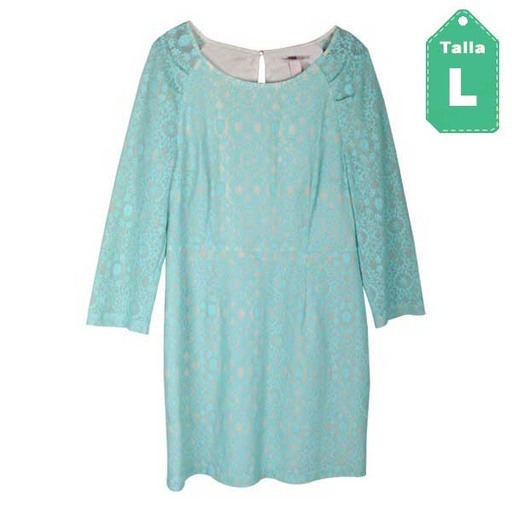 [1565] Vestido Forever21 Aquamarine- L