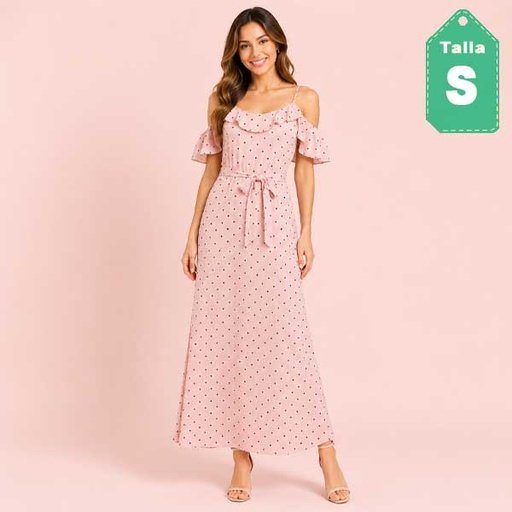 [1577] Vestido Forever21 Rosado- S